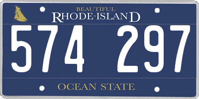 RI license plate 574297