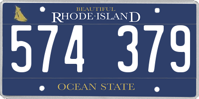 RI license plate 574379