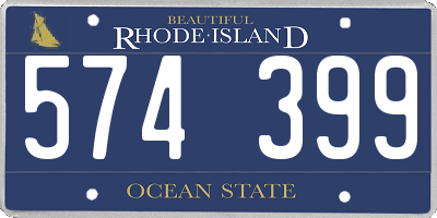 RI license plate 574399