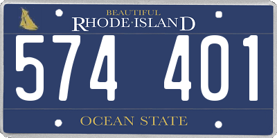 RI license plate 574401