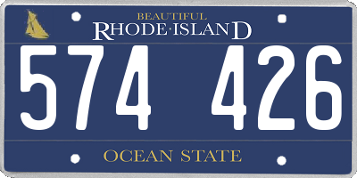 RI license plate 574426