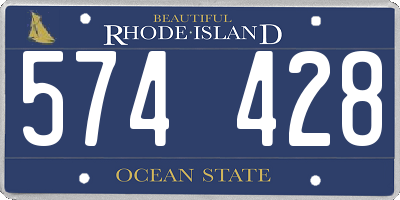 RI license plate 574428