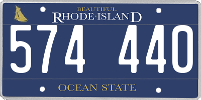 RI license plate 574440