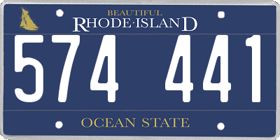 RI license plate 574441