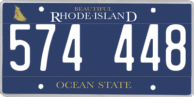 RI license plate 574448