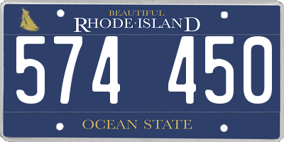 RI license plate 574450