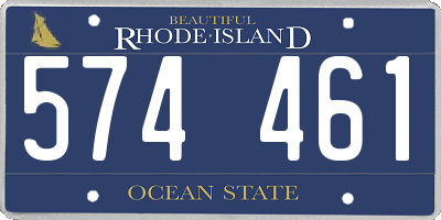 RI license plate 574461