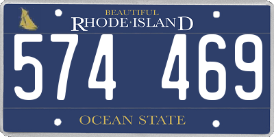 RI license plate 574469
