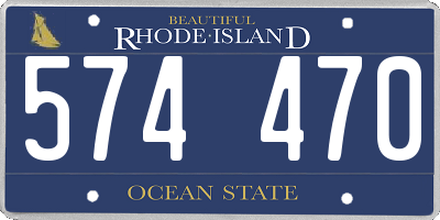 RI license plate 574470