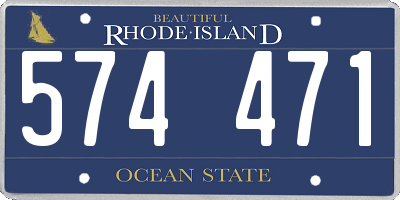 RI license plate 574471