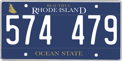 RI license plate 574479