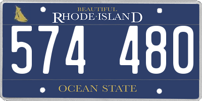 RI license plate 574480