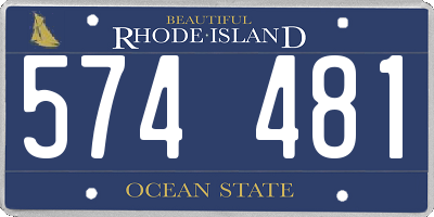 RI license plate 574481