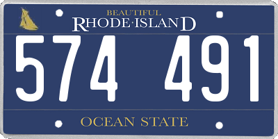 RI license plate 574491