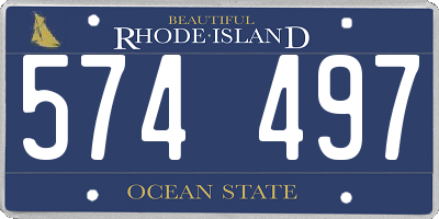 RI license plate 574497
