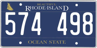 RI license plate 574498