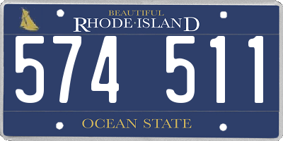 RI license plate 574511