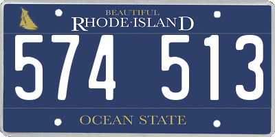 RI license plate 574513