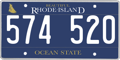 RI license plate 574520