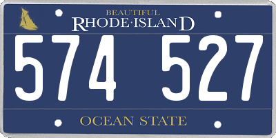 RI license plate 574527