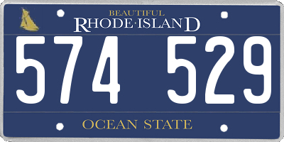 RI license plate 574529