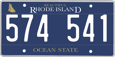 RI license plate 574541