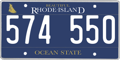 RI license plate 574550