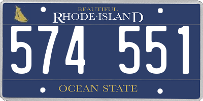 RI license plate 574551