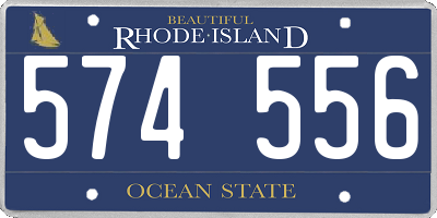 RI license plate 574556
