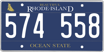 RI license plate 574558