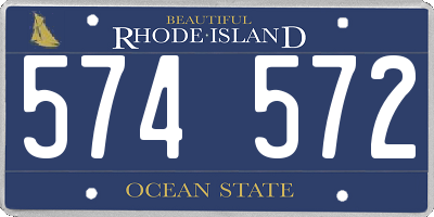 RI license plate 574572