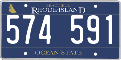RI license plate 574591