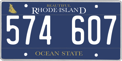 RI license plate 574607