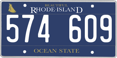 RI license plate 574609
