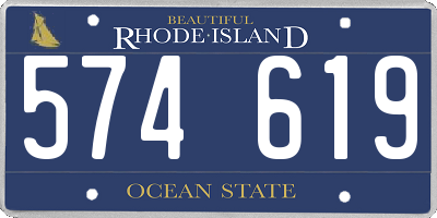 RI license plate 574619