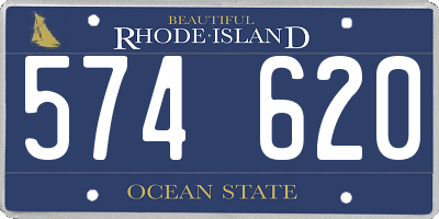 RI license plate 574620