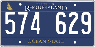 RI license plate 574629
