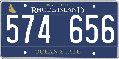 RI license plate 574656