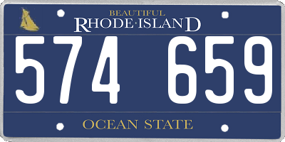 RI license plate 574659