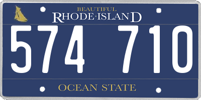 RI license plate 574710