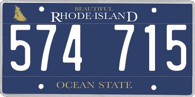 RI license plate 574715