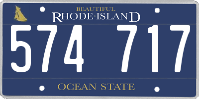 RI license plate 574717