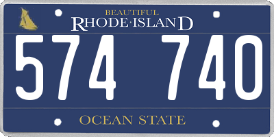 RI license plate 574740