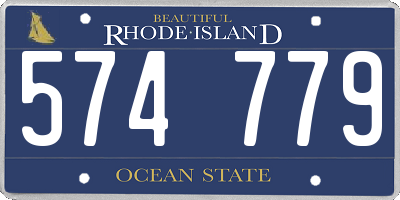 RI license plate 574779