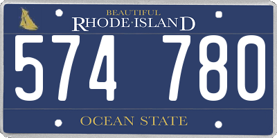 RI license plate 574780