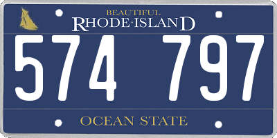 RI license plate 574797