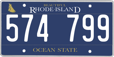 RI license plate 574799