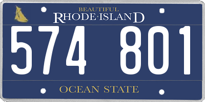 RI license plate 574801