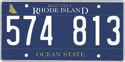 RI license plate 574813