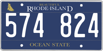 RI license plate 574824